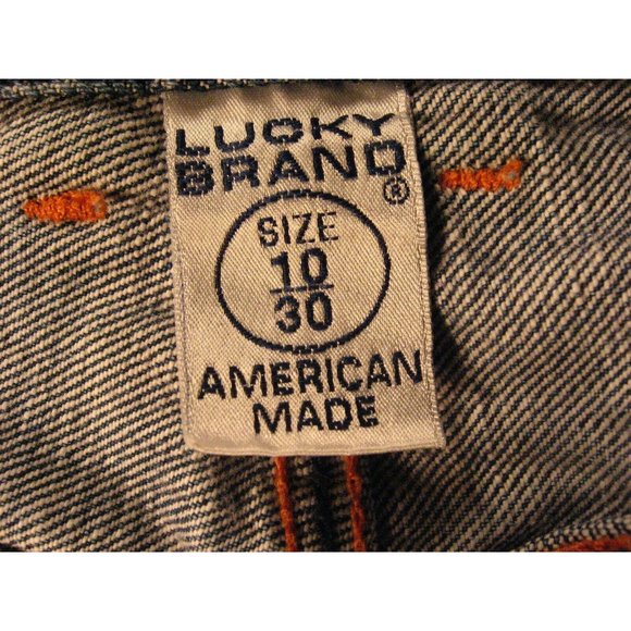 Lucky Brand Dungarees Jeans Sz 10/30 Distressed Button Fly Easy Riders Stright - Picture 8 of 12